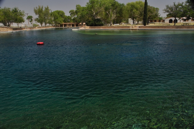the swimming pool